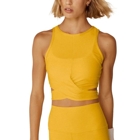 Beyond Yoga Featherweight Embrace Crop Top with Soft Spacedye Fabric Large NWT - Picture 1 of 6